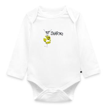 Shadoks puzzle - Organic Longsleeve Baby Bodysuit - white - Front