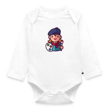 Artist - Organic Longsleeve Baby Bodysuit - white - Front
