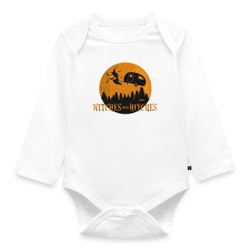 WITCHES WITH WITCHES - Organic Longsleeve Baby Bodysuit - white - Front