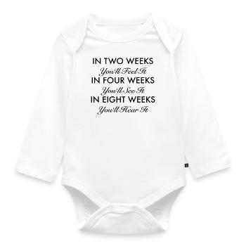 Sport - Baby Bio-Langarm-Body - Weiß - Vorne