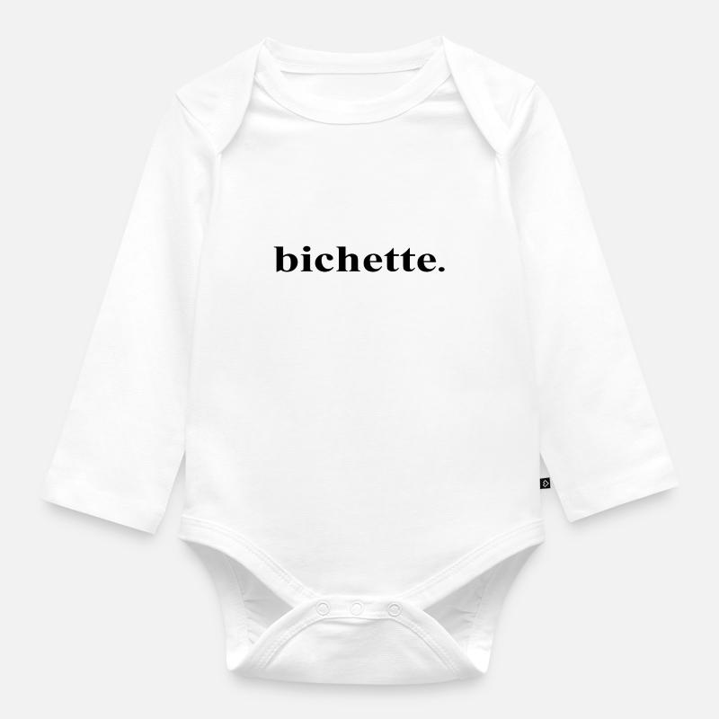 BICHETTE - Body Bébé bio manches longues - blanc