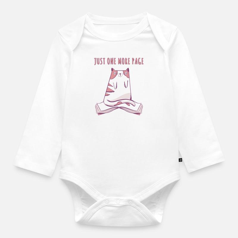 Juste une page de plus - Body Bébé bio manches longues - blanc
