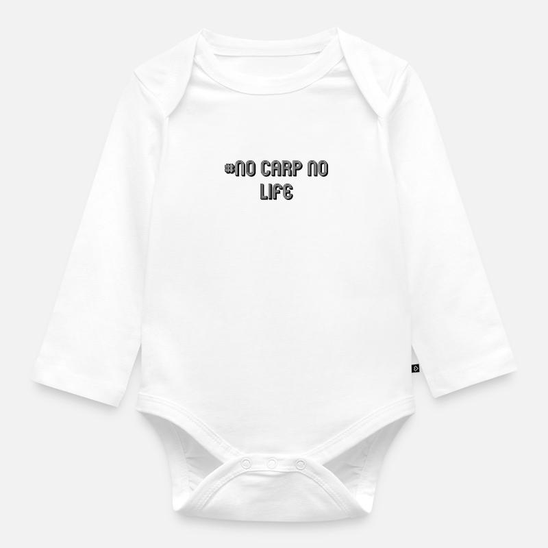 nocarpnolife - Body Bébé bio manches longues - blanc