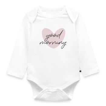 Guten Morgen - Baby Bio-Langarm-Body - Weiß - Vorne