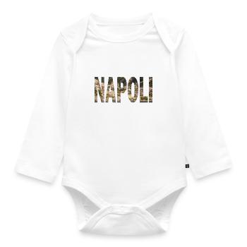 Napoli paesaggio urbano - Organic Longsleeve Baby Bodysuit - white - Front