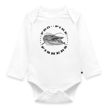 Pro Pike Fishers - Organic Longsleeve Baby Bodysuit - white - Front