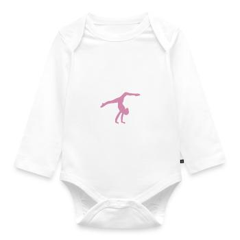 J'peux pas j'ai gym - Body Bébé bio manches longues - blanc - Devant