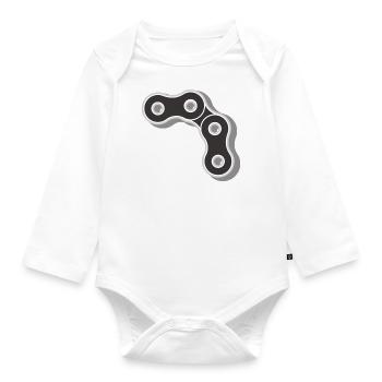 Bicycle - Cycling - Cycling - Cycling - Organic Longsleeve Baby Bodysuit - white - Front