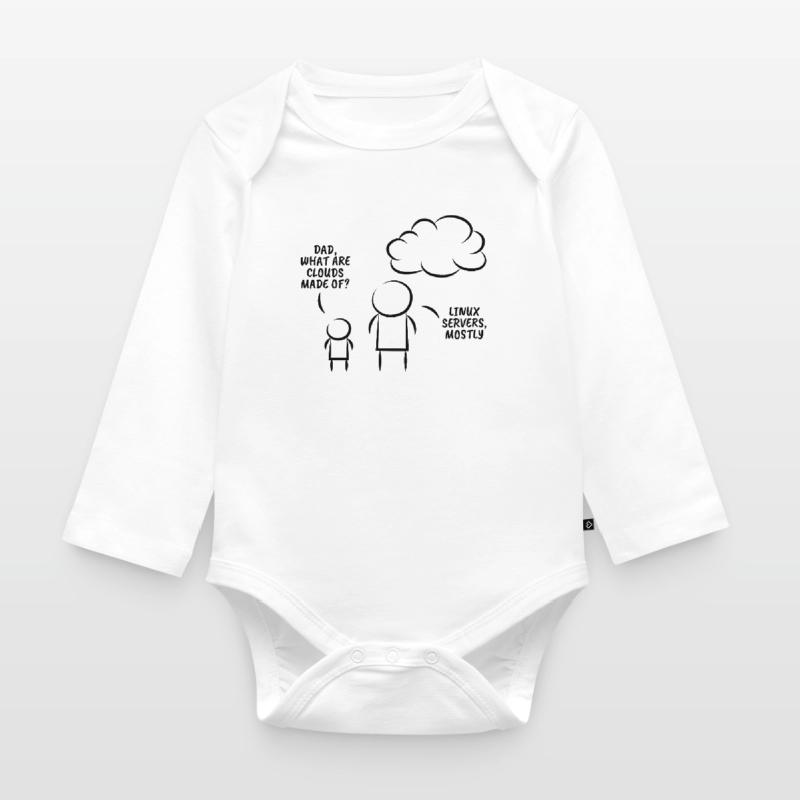 Linux servers Programming Informatic Gift Organic Longsleeve Baby Bodysuit
