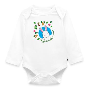 Vegetables Fan - Baby Bio-Langarm-Body - Weiß - Vorne
