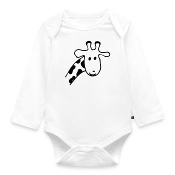 Girafe - Body Bébé bio manches longues - blanc - Devant