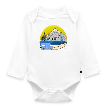 VAN LIFE VANLIFER NOMADS - Baby Bio-Langarm-Body - Weiß - Vorne