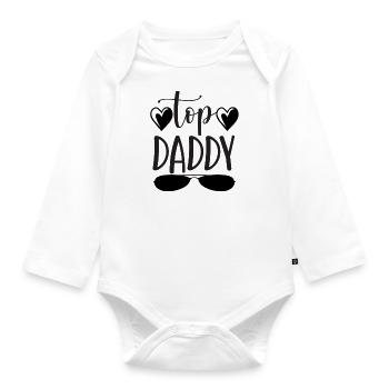 Top Daddy - Baby Bio-Langarm-Body - Weiß - Vorne