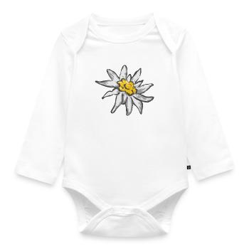 Edelweiß - Baby Bio-Langarm-Body - Weiß - Vorne