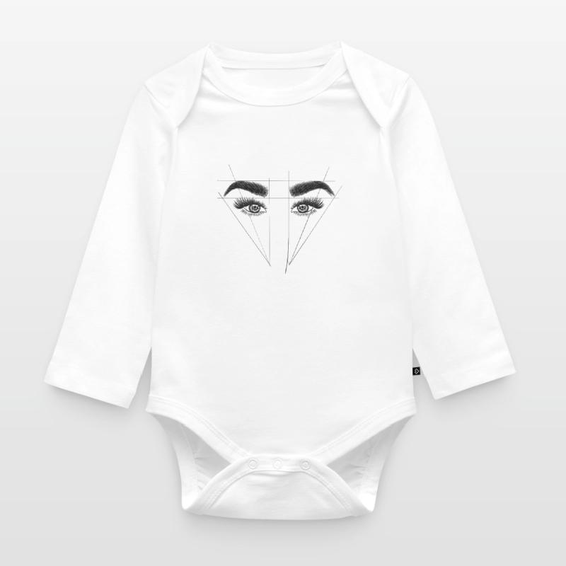 Brows eyebrows eyebrows browlifting microbladin Organic Longsleeve Baby Bodysuit