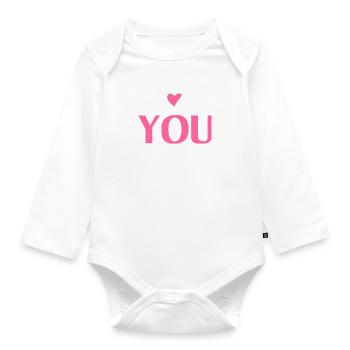 I love you Daddy - Baby Bio-Langarm-Body - Weiß - Vorne