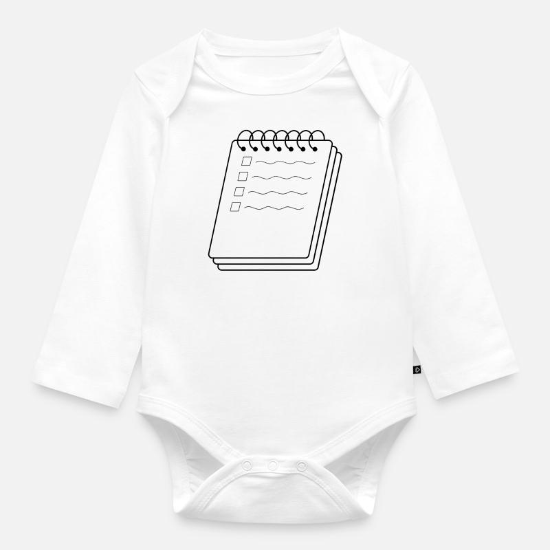 Heft - Baby Bio-Langarm-Body - Weiß