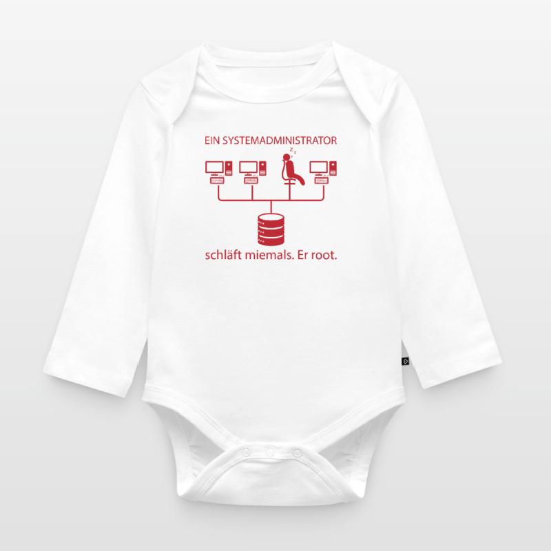 Systemadministrator Programming Geschenk Baby Bio-Langarm-Body