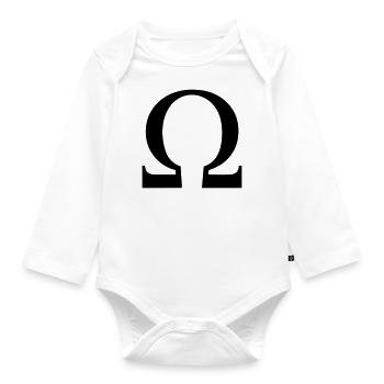 Omega - Baby Bio-Langarm-Body - Weiß - Vorne