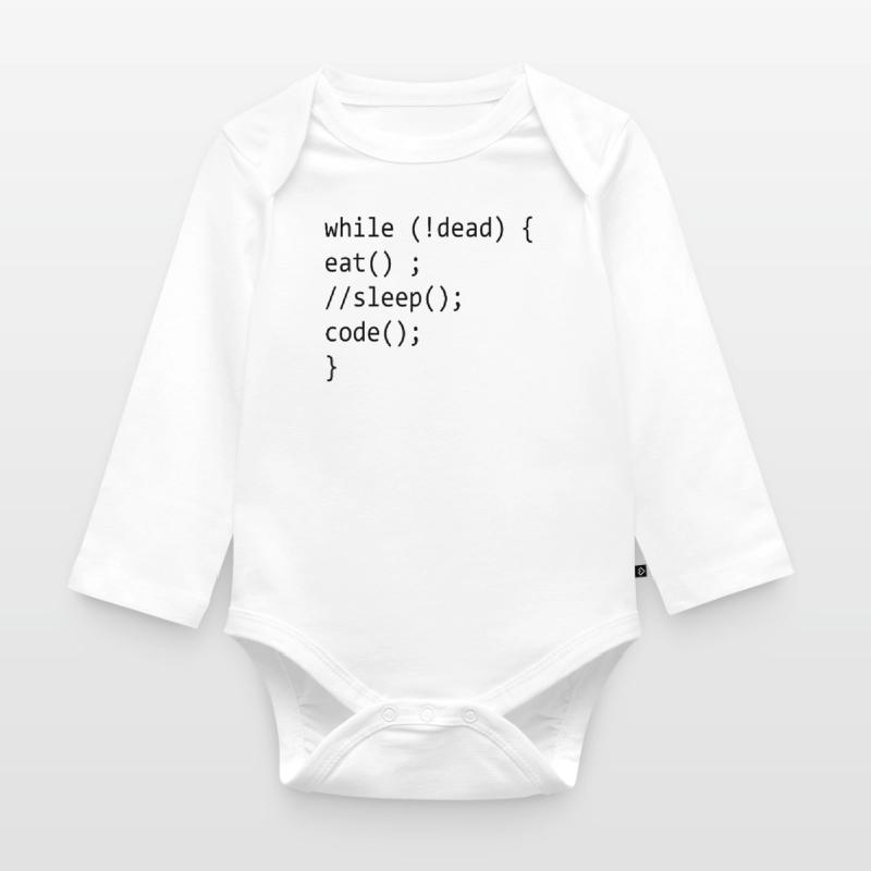 Code Admin Informatik Nerd Programming Baby Bio-Langarm-Body