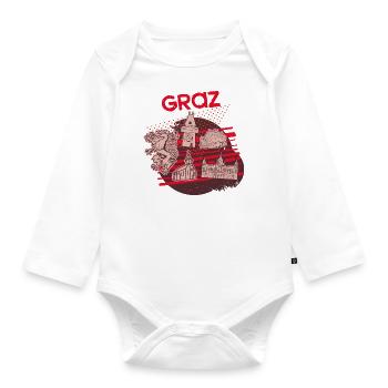 Ville de Graz - Body Bébé bio manches longues - blanc - Devant