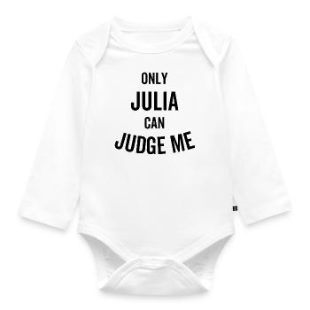 Nur Julia kann mich beurteilen - Baby Bio-Langarm-Body - Weiß - Vorne