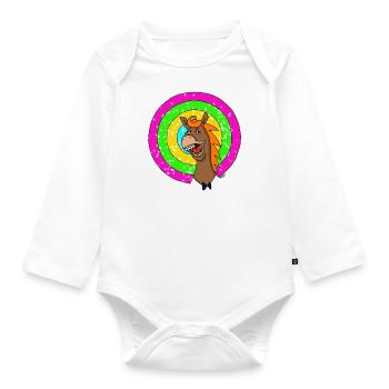 Weird Ida - Baby Bio-Langarm-Body - Weiß - Vorne