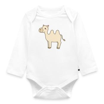 Chameau - Body Bébé bio manches longues - blanc - Devant