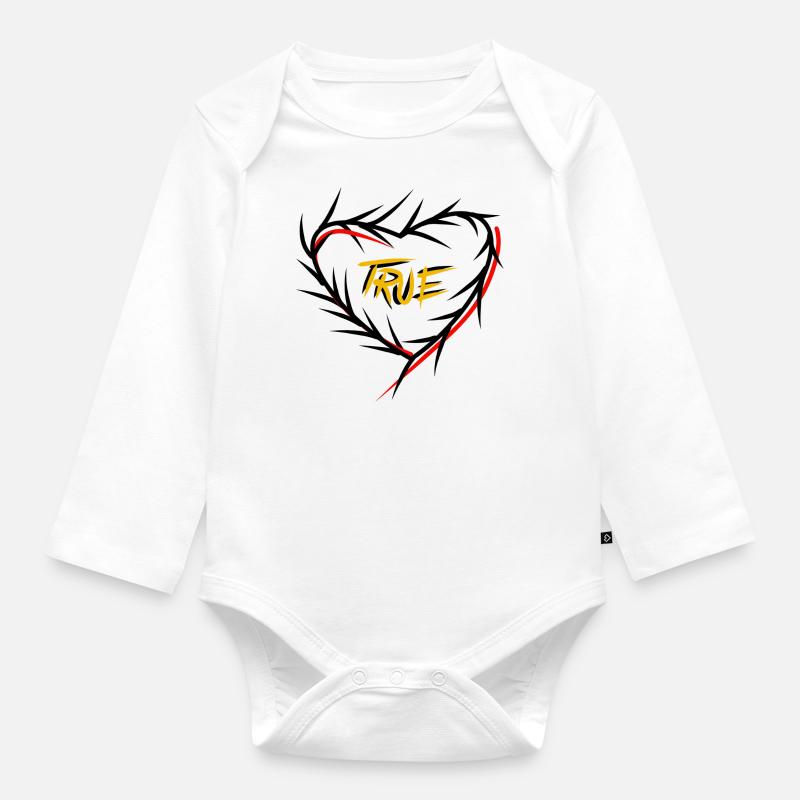 Vrai - Body Bébé bio manches longues - blanc