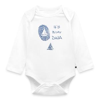Segeln Skipper - Baby Bio-Langarm-Body - Weiß - Vorne