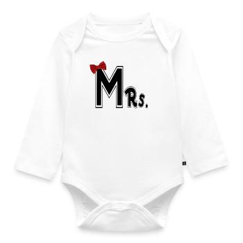 Mr and Mrs - Baby Bio-Langarm-Body - Weiß - Vorne