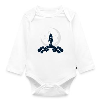 Ce n’est pas sorcier, c’est l’ingénierie aérospatiale - Body Bébé bio manches longues - blanc - Devant