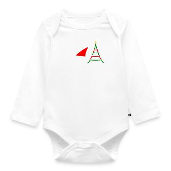 Unimog - Oldtimer - Offroad - Christmas - Organic Longsleeve Baby Bodysuit - white - Front