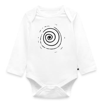 Spiral - Organic Longsleeve Baby Bodysuit - white - Front