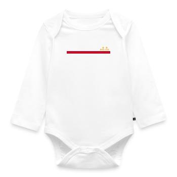 Equipe de France bleu 2 étoiles personnalisé - Body Bébé bio manches longues - blanc - Devant