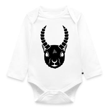Demonic Squirrel - Organic Longsleeve Baby Bodysuit - white - Front