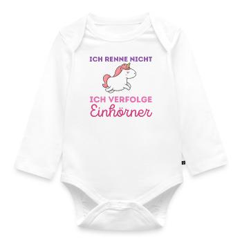 Muddy run shirt mud Matsch Laufshirt Team obstacle - Baby Bio-Langarm-Body - Weiß - Vorne