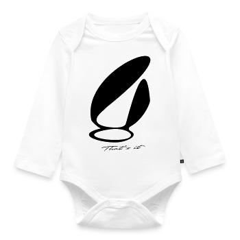 Osterhase, Frohe Ostern - Baby Bio-Langarm-Body - Weiß - Vorne