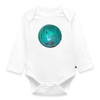 Windsurf wave - Baby Bio-Langarm-Body - Weiß - Vorne