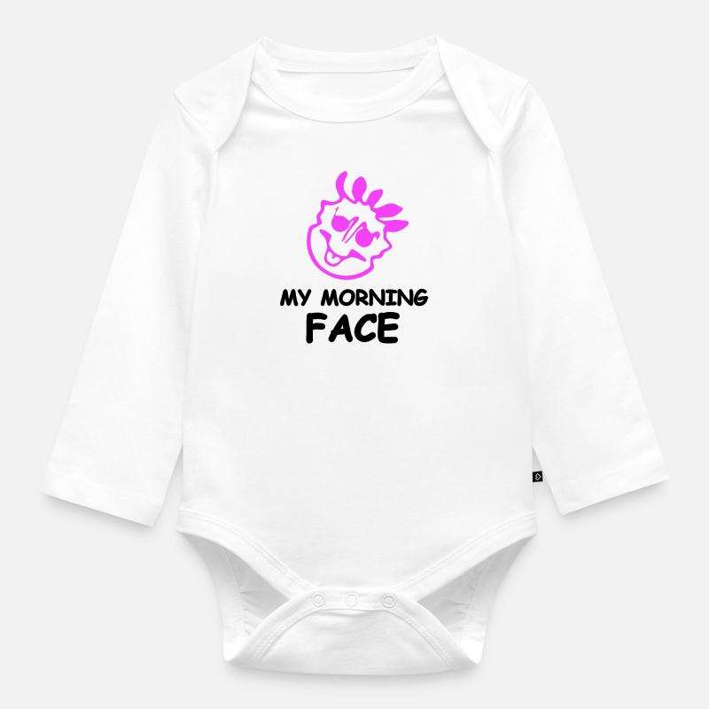 Sommer - Baby Bio-Langarm-Body - Weiß