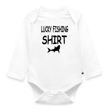 Angling - Organic Longsleeve Baby Bodysuit - white - Front