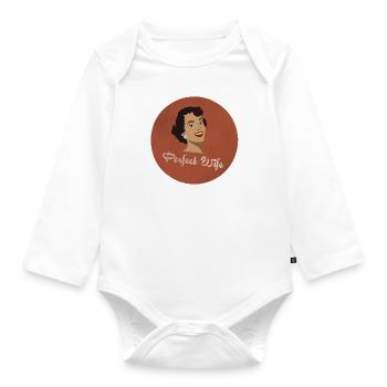 Die perfekte Ehefrau - Baby Bio-Langarm-Body - Weiß - Vorne