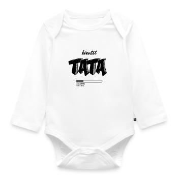 Future tata - Body Bébé bio manches longues - blanc - Devant