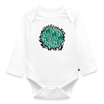Fullstack développeur docteur présenter l’humour informatique - Body Bébé bio manches longues - blanc - Devant