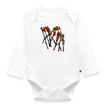 Spanische Nachkommen. - Baby Bio-Langarm-Body - Weiß - Vorne