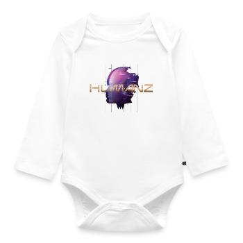 Humanz - Body Bébé bio manches longues - blanc - Devant