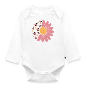 Ladybird & Sunflower - Organic Longsleeve Baby Bodysuit - white - Front