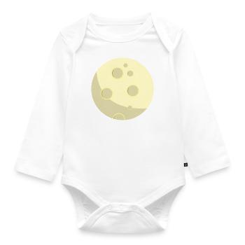 Baby moon - Organic Longsleeve Baby Bodysuit - white - Front