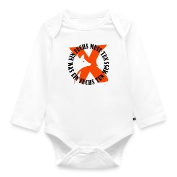 Ein Fuchs muss tun, was ein Fuchs tun muss.... - Baby Bio-Langarm-Body - Weiß - Vorne