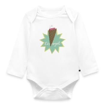 Kingfisher - Organic Longsleeve Baby Bodysuit - white - Front